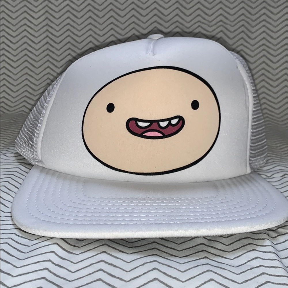NWT Adventure Time Finn White Trucker Snapback